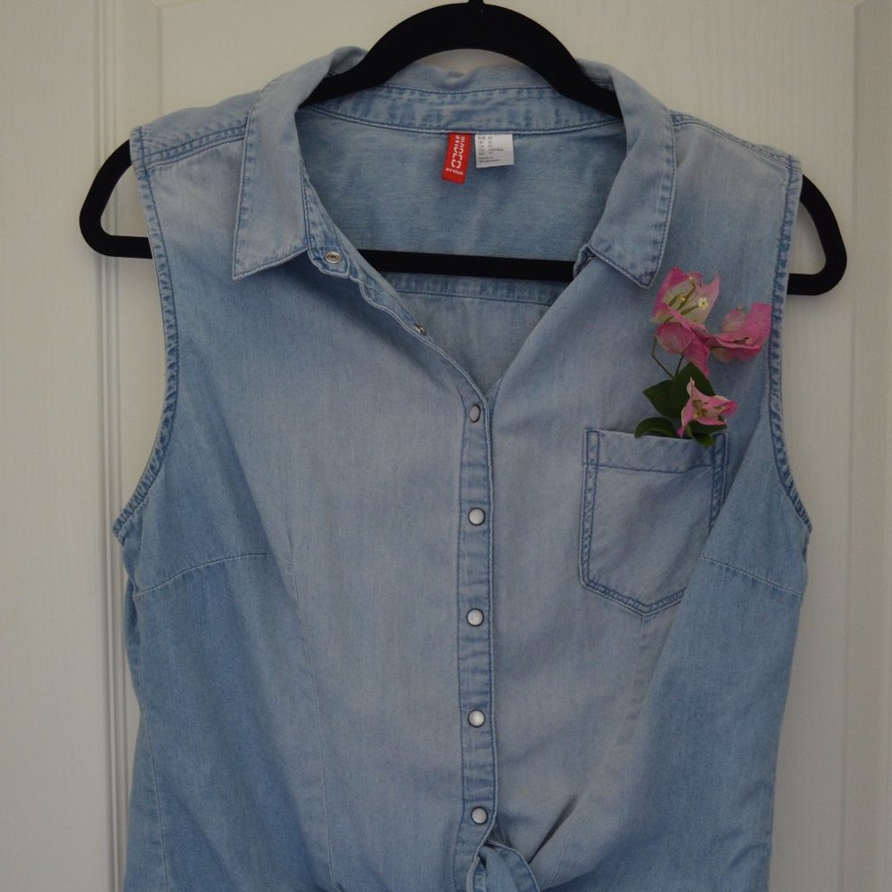 Denin Crop Tank - DIVIDED